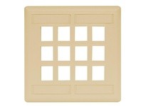 Hubbell Wiring IFP212TI PLATE WALL FLUSH 2-G 12PORT TI | Industrial Supplies
