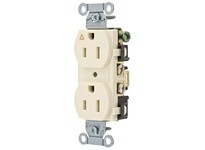 Hubbell Wiring IG15CRAL COMM 15A SIDE WIRED IG DUPLEX AL | Industrial Supplies