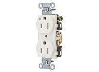 Hubbell Wiring IG15CRWHI COMM 15A SIDE WIRED IG DUPLEX WH | YarinInd