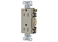 Hubbell Wiring IG15DRGRY COMM STYLE LINE S&B WIRED 15A IG DUP GY | Industrial Supplies