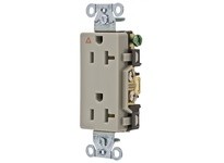 Hubbell Wiring IG20DRGRY COMM STYLE LINE S&B WIRED 20A IG DUP GY