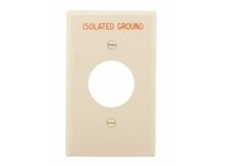 Cooper Eaton IG5131V-BOX Wallplate 1G IG Single Receptacle Nylon Std Ivory