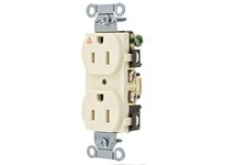 Hubbell Wiring IG5252LA COMM 15A SIDE & BACK WIRED IG DUP LA