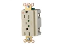 Cooper Eaton IG5262VS Receptacle TVSS IG 15A125V 2P3W | Ivory Alarm