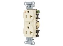 Hubbell Wiring IG5352AL COMM 20A SIDE & BACK WIRED IG DUP AL