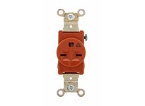 Cooper Eaton IG5661RN Receptacle Single IG 15A 250V 2P3W Str B/Swire OR