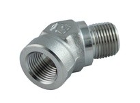 Superlok IHSE-6N 45° Steet Elbow 3/8"MNPT X 3/8"FNPT - 45° Street Elbow - 316 Stainless Steel