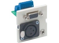 Hubbell Wiring IM153X2OW ISTATION MOD W/SVGA XLR 3.5 SCRW 2U OW | Industrial Supplies