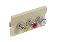 Hubbell Wiring IM3RS1EI ISTATION MODULE W/3RCA SOLDER 1U EI | Industrial Supplies