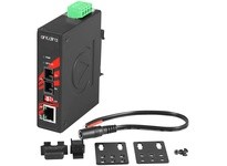 Antaira IMC-C1000-WA-S1 Compact Industrial Gigabit Ethernet Media Converter with 10/100/1000TX to SC Single Fiber (WDM-A) Single