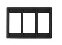 Hubbell Wiring IMF3BK PLATE1GISTATIONMODULE FRAME3UBK