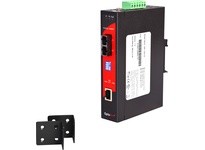 Antaira IMP-100A-M 10/100TX To 100FX Industrial PoE Media Converter Multi-Mode 2KM SC