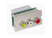 Hubbell Wiring IMR1101OW ISTATION MODULE W/RCA CMP | Quality Supplies