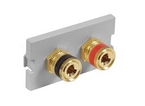 Hubbell Wiring IMSP1GY ISTATION MODULE W/RD BK SPKR POST 1U GY