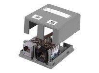 Hubbell Wiring ISB2GY HOUSING SURFACE MOUNT 2 PORT GY