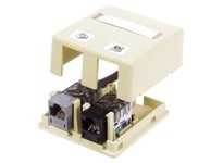 Hubbell Wiring ISB2TI HOUSING SURFACE MOUNT 2 PORT TI