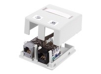 Hubbell Wiring ISB2WP HOUSING SURFACE MOUNT2 PORTWH PLENUM
