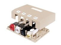 Hubbell Wiring ISB4LA HOUSING SURFACE MOUNT 4 PORT LA