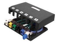 Hubbell Wiring ISB6BK HOUSING SURFACE MOUNT 6 PORT BK