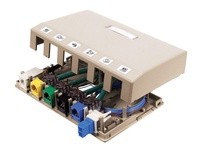 Hubbell Wiring ISB6LA HOUSING SURFACE MOUNT 6 PORT LA
