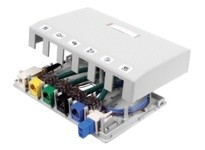 Hubbell Wiring ISB6W HOUSING SURFACE MOUNT 6 PORT WH