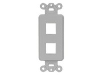 Hubbell Wiring ISF2GY PLATE DECORATOR FRAME 2PORT GY
