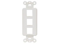 Hubbell Wiring ISF3W PLATE DECORATOR FRAME 3PORT WH