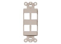 Hubbell Wiring ISF4AL PLATE DECORATOR FRAME 4PORT AL | High-Quality Industrial Supplies