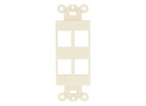 Hubbell Wiring ISF4EI PLATE DECORATOR FRAME 4PORT EI | YarinInd