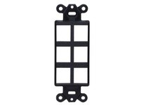 Hubbell Wiring ISF6BK PLATE DECORATOR FRAME 6PORT BK | Industrial Supplies