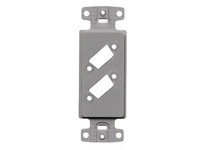 Hubbell Wiring ISFB215GY PLATE DECORATOR FRAME 2 VGA BLANK GY