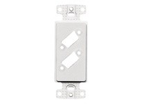 Hubbell Wiring ISFB215W PLATE DECORATOR FRAME 2 VGA BLANK WH | Industrial Supplies