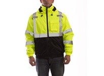 Tingley J26112-S BOMBER II Hi-Vis Class 3 Jacket Waterproof Zipper Fly Front - Fluorescent Yellow-Green and Black Size S
