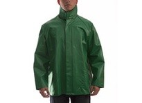 Tingley J41008-L SAFETYFLEX ACID SUIT Flame Resistant Jacket Storm Fly Front - Green Size L
