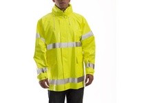 Tingley J53122-4XL COMFORT-BRITE Hi-Vis Flame Resistant Class 3 Jacket Full Vented Cape Back - Fluorescent Yellow-Green Size 4XL