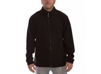 Tingley J72003-XL FLEECE Hi-Vis Heavy Weight Fleece Jacket Zipper Fly Front 2 Slash Pockets - Black Size XL