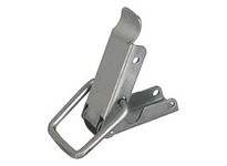 KIPP K0044.2350742 LATCH W. DRAW BAIL FAST. HOLES COVERED FORM:B STAINLESS STEEL 1.4301 BRIGHT F1=2000