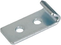KIPP K0044.9136281 CATCH PLATE FOR LATCH WITH BRACKET FORM:A STEEL GALVANIZED AND PASSIVATED