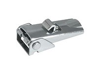 KIPP K0047.2420602 LATCH ADJUSTABLE FORM:B WLO WITH LOCK1 STAINLESS STEEL BRIGHT F1=1000 FAST. HOLES COVERED