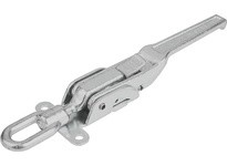 KIPP K0052.1852371 LATCH WITH SWING BAIL ADJUSTABL HEAVY-DUTY VERSION FORM:A FAST. HOLES VISIBLE STEEL GALVANIZED AND