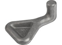 KIPP K0052.92000601 CATCH PLATE FOR LATCH HEAVY-DUTY VERSION FORM:B WELDABLE STEEL BRIGHT