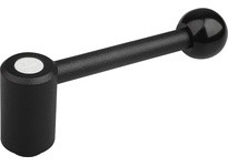 KIPP K0108.2122 TENSION LEVER SIZE:2 M12 A=111 FORM:0 degree STEEL COMP:PLASTIC