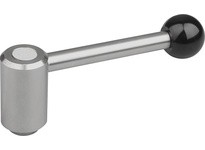 KIPP K0109.2102 TENSION LEVER SIZE:2 M10 A=111 FORM:0 degree STAINLESS STEEL 1.4305 COMP:PLASTIC