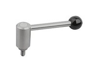 KIPP K0109.3122X30 TENSION LEVER SIZE:3 M12X30 A=1345 FORM:0 degree STAINLESS STEEL 1.4305 COMP:PLASTIC