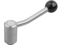 KIPP K0109.3A51 TENSION LEVER SIZE:3 1/2-13 A=1285 FORM:20 degree STAINLESS STEEL 1.4305 COMP:PLASTIC