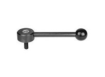 KIPP K0114.1081X60 TENSION LEVER FLAT SIZE:1 M08X60 A=102 FORM:0 degree STEEL COMP:PLASTIC