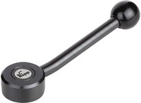 KIPP K0114.3A52 TENSION LEVER FLAT SIZE:3 1/2-13 A=145 FORM:15 degree STEEL COMP:PLASTIC