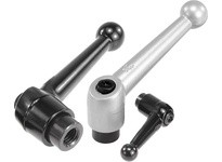 KIPP K0116.2061 Adjustable Handle Size:2 M06 Zinc Black Satin | Steel Comp