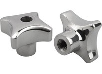 KIPP K0146.4050A42 PALM GRIP TO DIN6335 D=3/8-16 D1=50 H=34 FORM:D STAINLESS STEEL POLISHED