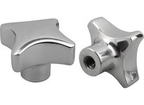 KIPP K0146.5050A42 PALM GRIP TO DIN6335 D=3/8-16 D1=50 H=34 FORM:E STAINLESS STEEL POLISHED